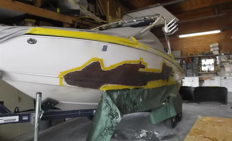 Mastercraft X15 Fiberglass Damage Repaired